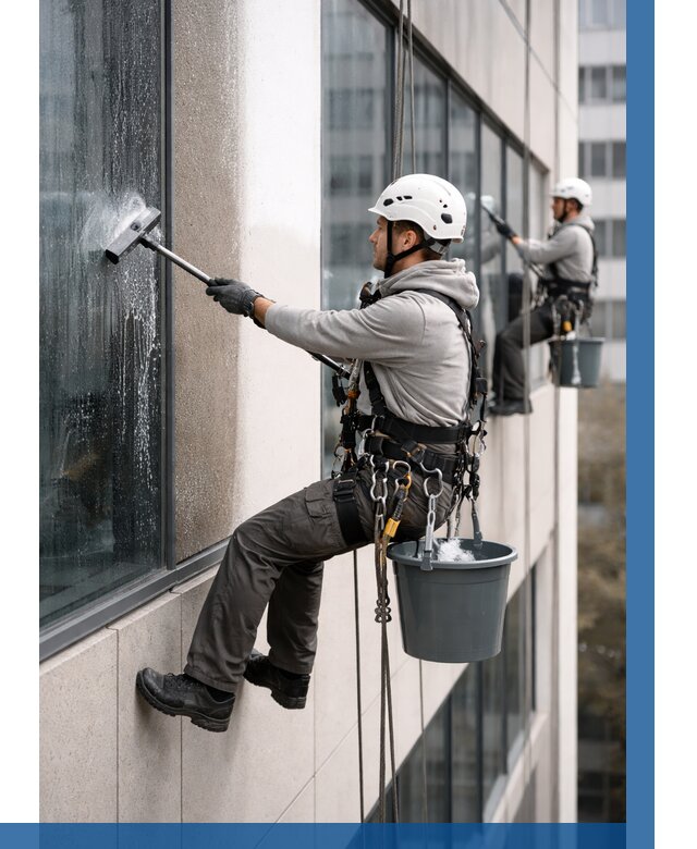 Мойка фасадов зданий в Щекине под ключ от 360 р. | ВЫСОТНИК-Екн