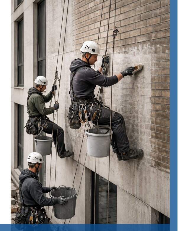 Удаление высолов с фасада в Щекине от 257 р. | ВЫСОТНИК-Екн