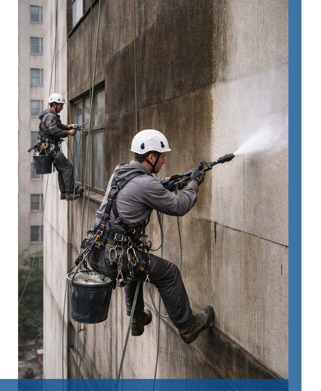 Очистка фасада от копоти в Щекине от 257 р. | ВЫСОТНИК-Екн