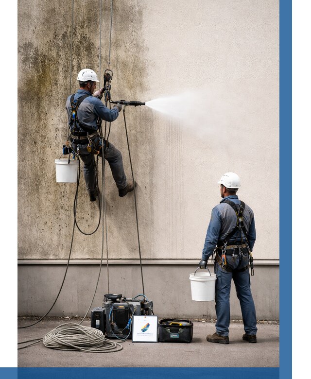 Очистка фасада от плесени в Щекине от 309 р. | ВЫСОТНИК-Екн