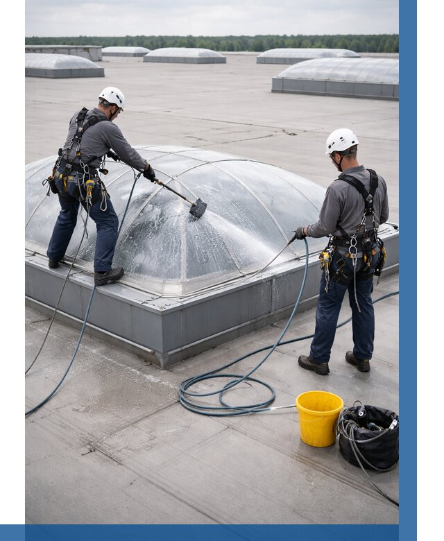 Мойка зенитных фонарей в Щекине, заказать от 4631 р. | ВЫСОТНИК-Екн