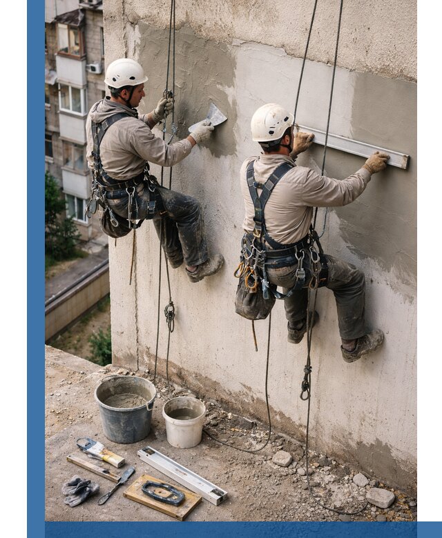 Комплексный ремонт штукатурного фасада с гарантией в Щекине