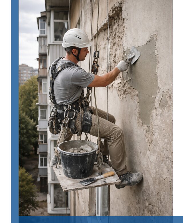 Восстановление фасадной штукатурки в Щекине с гарантией качества