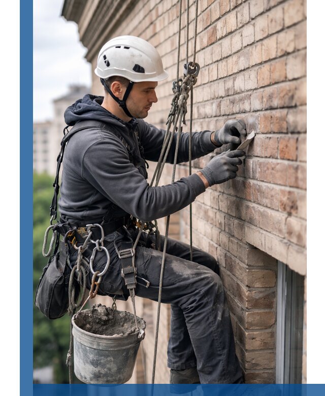 Качественный ремонт кирпичной кладки фасада в Щекине с гарантией