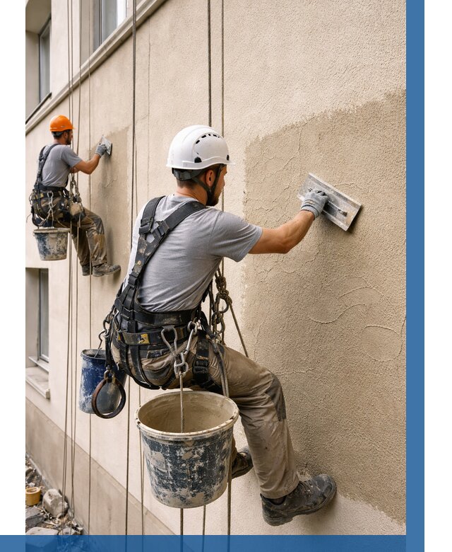 Декоративная штукатурка фасада в Щекине от 1235 р. | ВЫСОТНИК-Екн