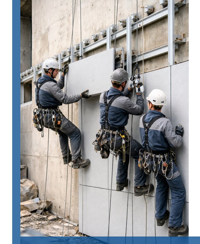 Монтаж вентилируемого фасада в Щекине под ключ с гарантией качества