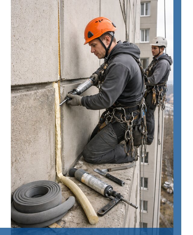 Теплый шов межпанельные швы в Щекине от 720 р. | ВЫСОТНИК-Екн