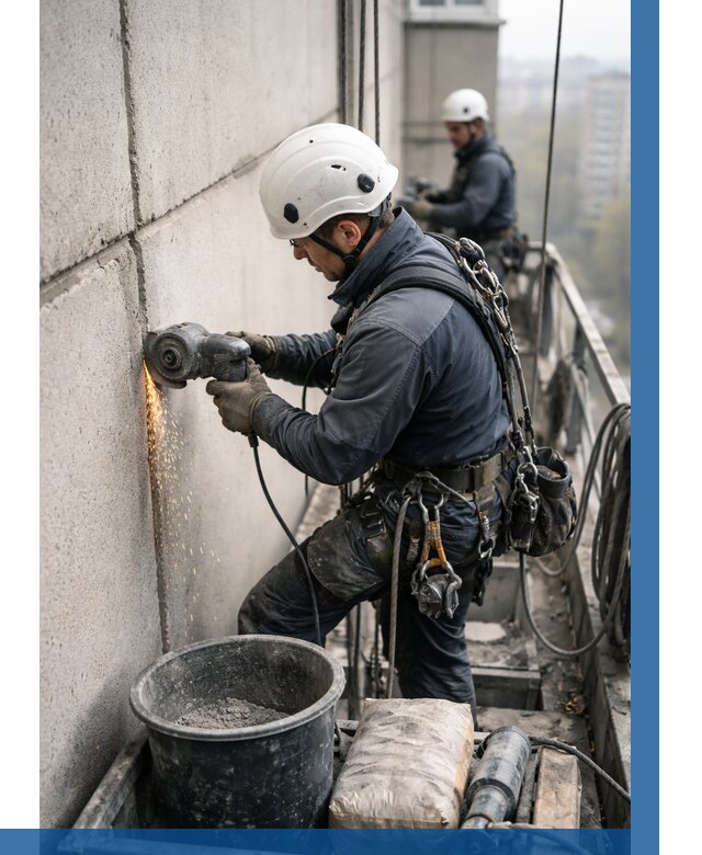 Штробление межпанельных швов в Щекине от 1235 р. | ВЫСОТНИК-Екн