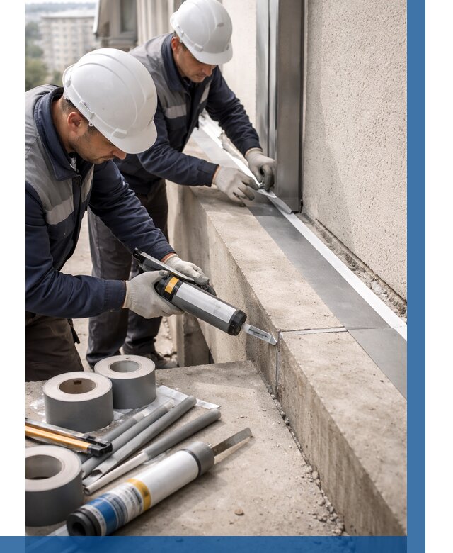 Герметизация примыкания балкона в Щекине от 4631 р. | ВЫСОТНИК-Екн