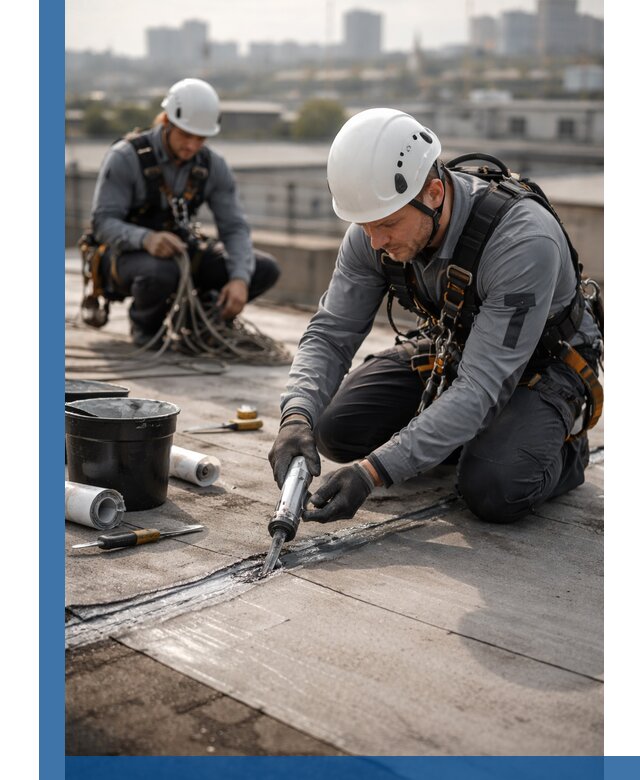 Аварийное и капитальное устранение протечек кровли в Щекине