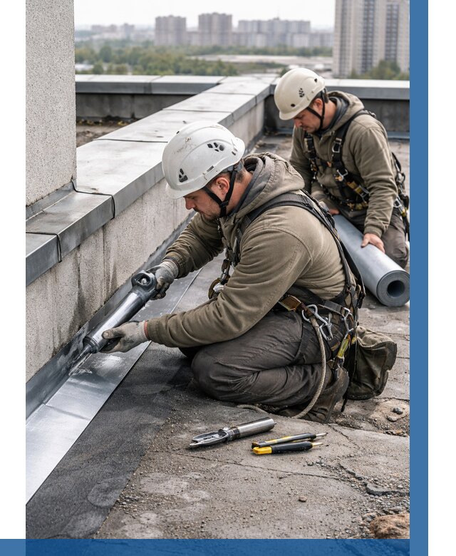 Ремонт кровельных примыканий в Щекине от 1235 р. | ВЫСОТНИК-Екн