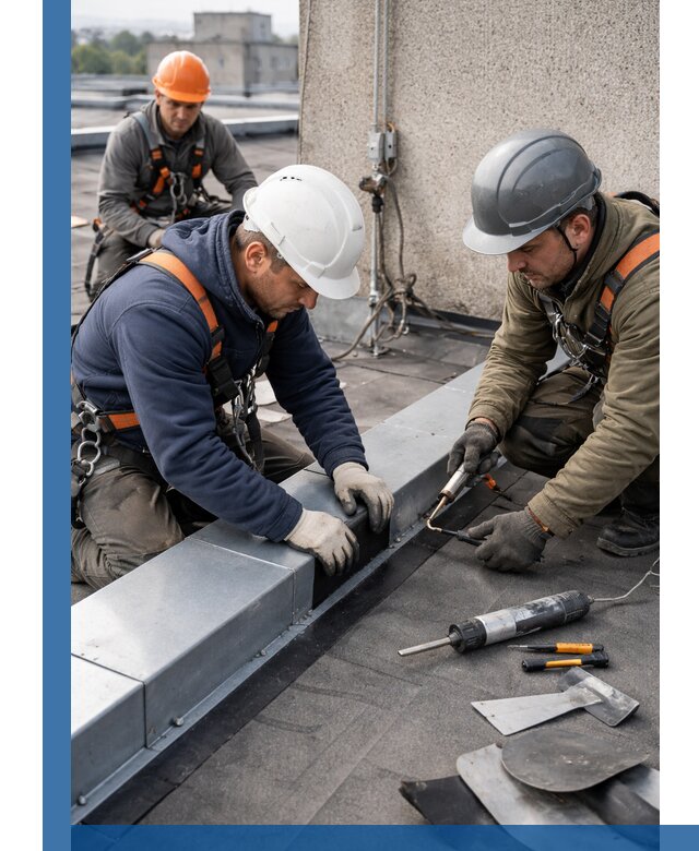 Ремонт кровельных примыканий в Щекине профессионально