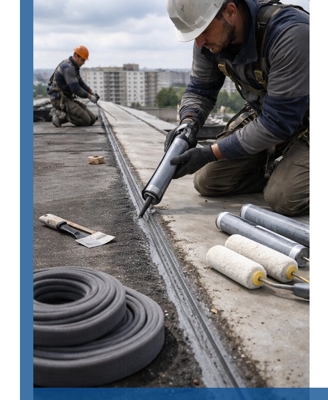 Герметизация швов кровли в Щекине с гарантией герметичности