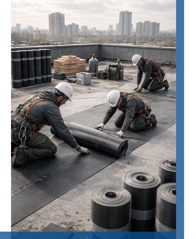 Монтаж мягкой кровли под ключ в Щекине от 463 р. | ВЫСОТНИК-Екн