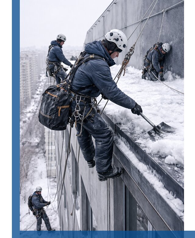 Абонентское обслуживание кровли зимой в Щекине регулярный уход