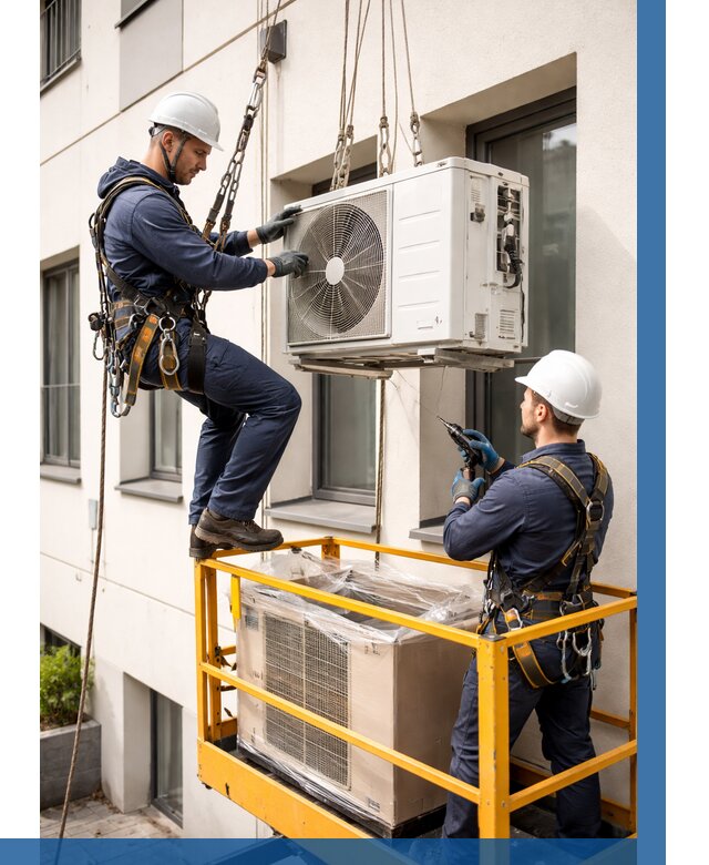 Демонтаж внешнего блока кондиционера в Щекине от 3602 р. | ВЫСОТНИК-Екн