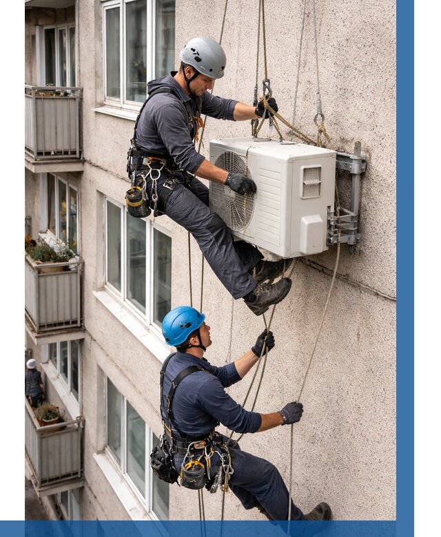 Перенос внешнего блока кондиционера в Щекине от 9263 р.| ВЫСОТНИК-Екн