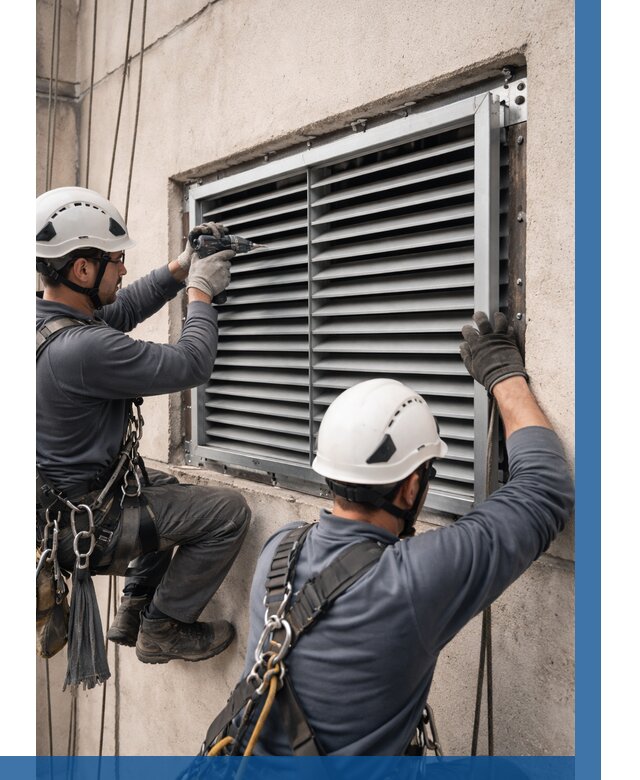 Монтаж вентиляционных решеток в Щекине от 4631 р. | ВЫСОТНИК-Екн