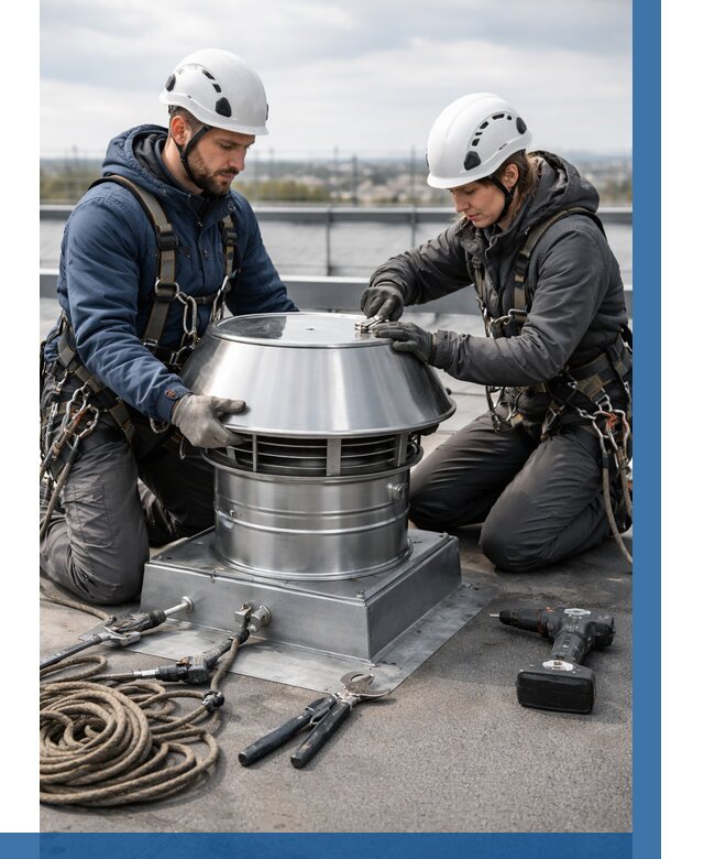 Установка дефлекторов на кровле в Щекине от 4631 р. | ВЫСОТНИК-Екн