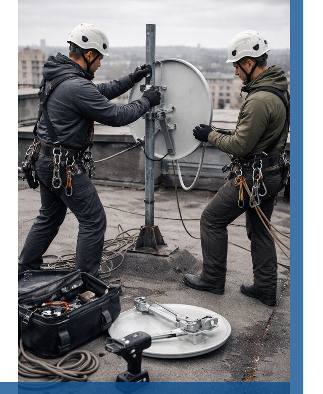 Демонтаж антенн на крыше в Щекине от 4631 р. | ВЫСОТНИК-Екн