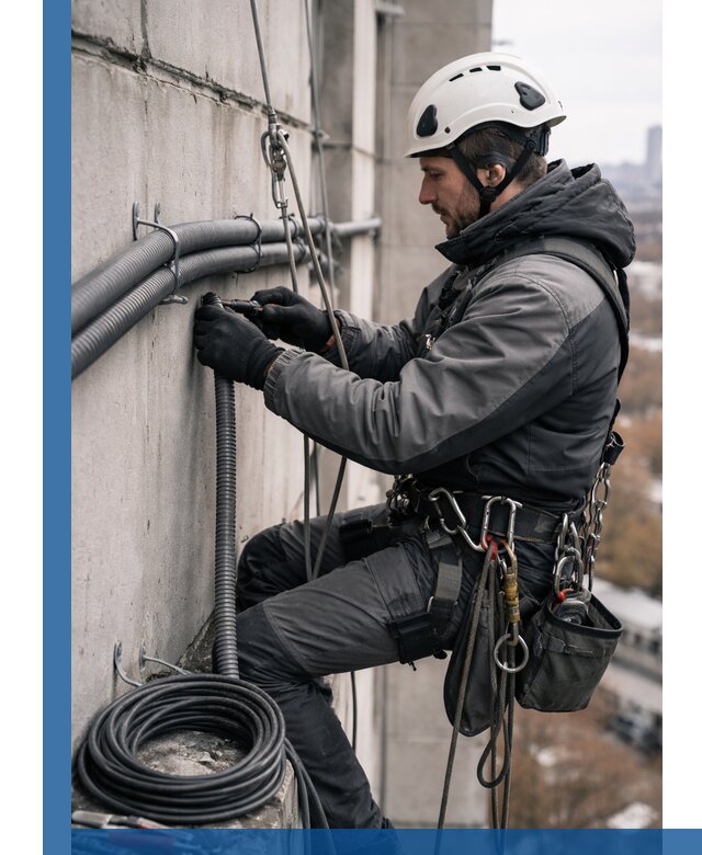 Профессиональный монтаж гофры для кабеля в Щекине с гарантией