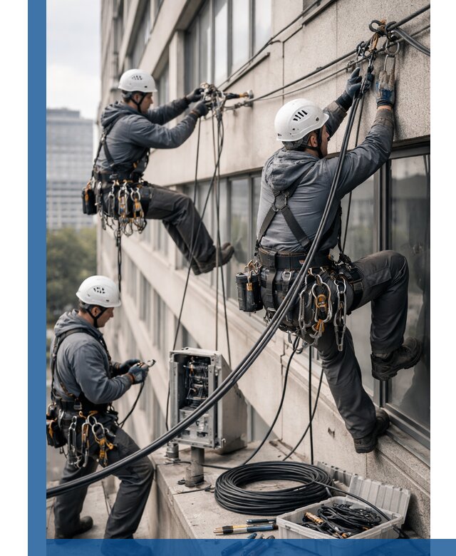 Прокладка оптоволоконного кабеля в Щекине под ключ с тестированием