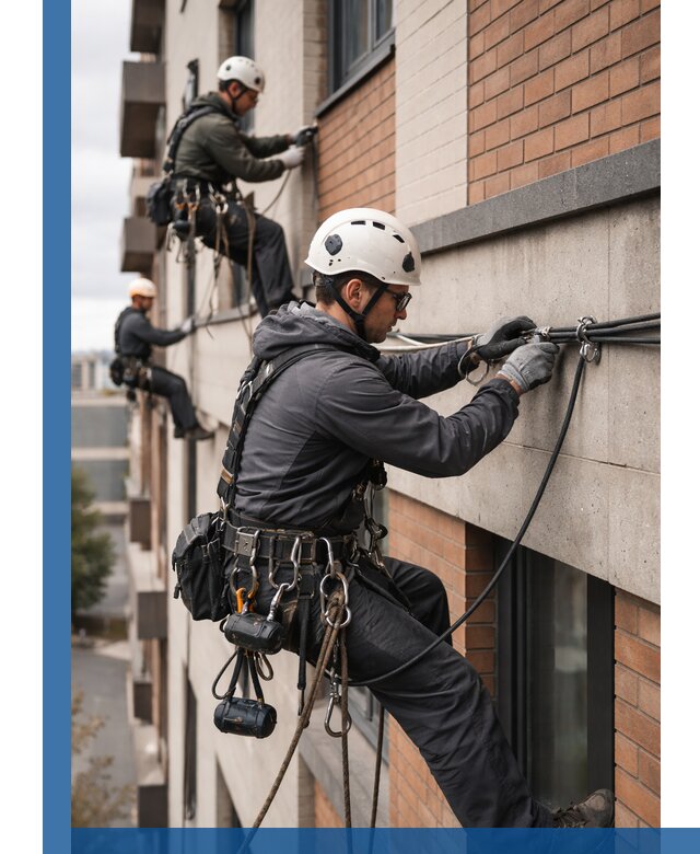 Крепление кабеля на фасаде монтаж и крепеж в Щекине