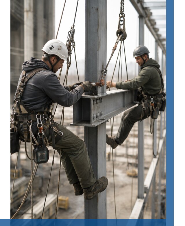 Монтаж металлоконструкций на высоте в Щекине от 3602 р. | ВЫСОТНИК-Екн
