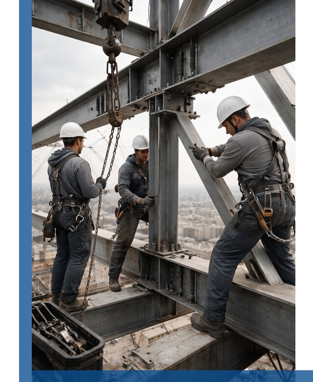 Профессиональный монтаж металлоконструкций на высоте в Щекине