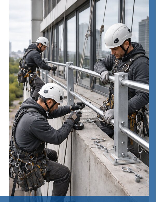 Монтаж ограждений на высоте в Щекине, от 1235 р. | ВЫСОТНИК-Екн