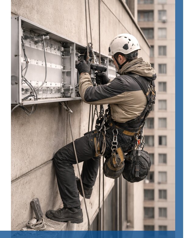 Ремонт вывески на высоте в Щекине от 4631 р. | ВЫСОТНИК-Екн