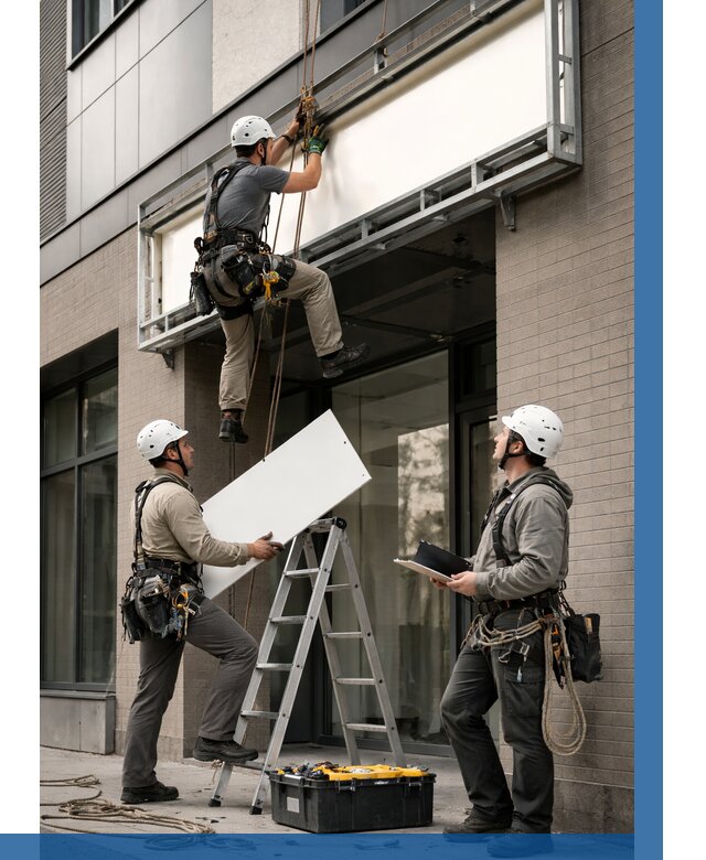 Монтаж светового короба в Щекине от 6690 р. | ВЫСОТНИК-Екн