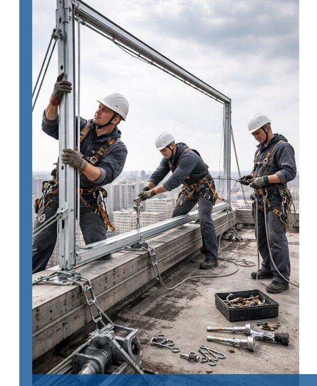 Монтаж крышных рекламных конструкций под ключ в Щекине