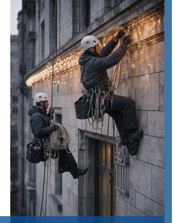 Монтаж новогодней иллюминации в Щекине от 8748 р. | ВЫСОТНИК-Екн