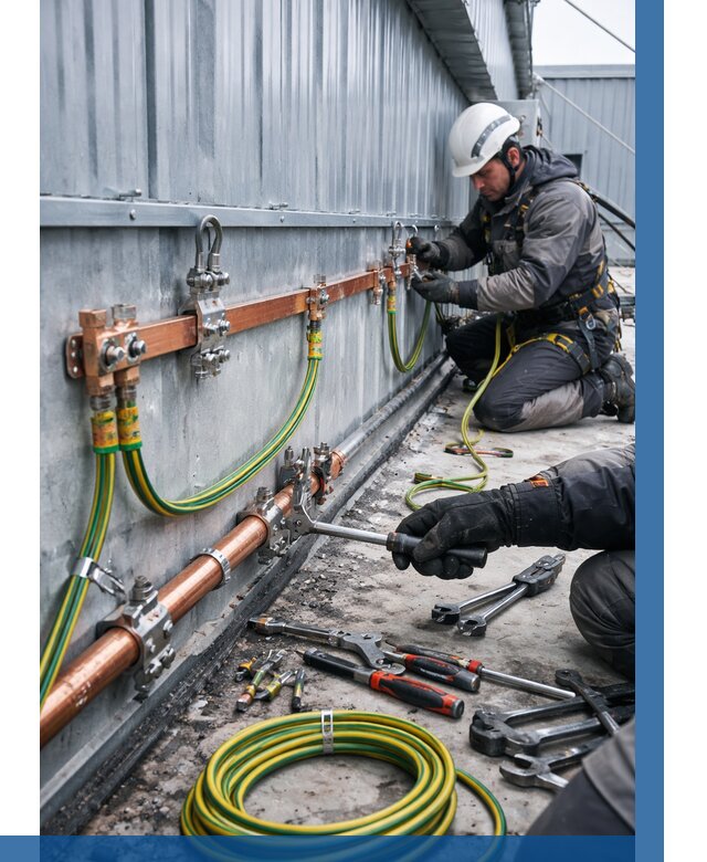 Монтаж заземления здания в Щекине от 25730 р. | ВЫСОТНИК-Екн