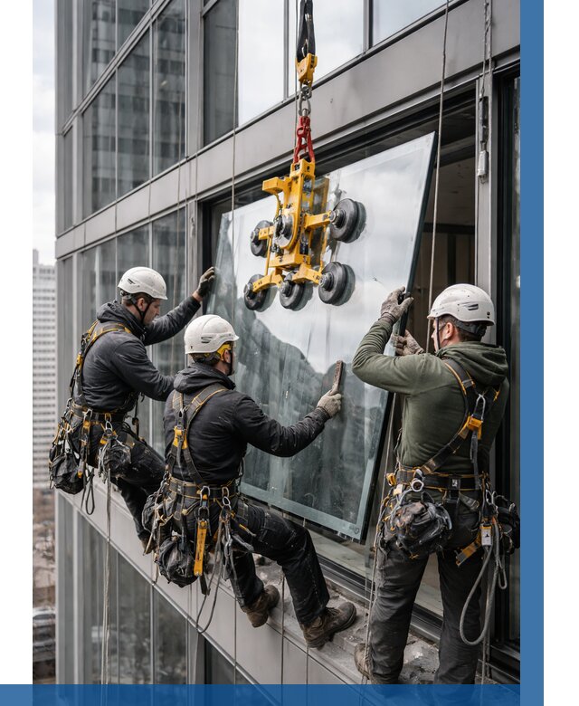 Фасадное остекление зданий под ключ в Щекине от 10292 р. | ВЫСОТНИК-Екн