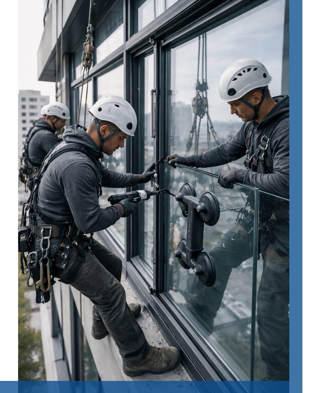 Витражное остекление зданий в Щекине от 3602 р. | ВЫСОТНИК-Екн