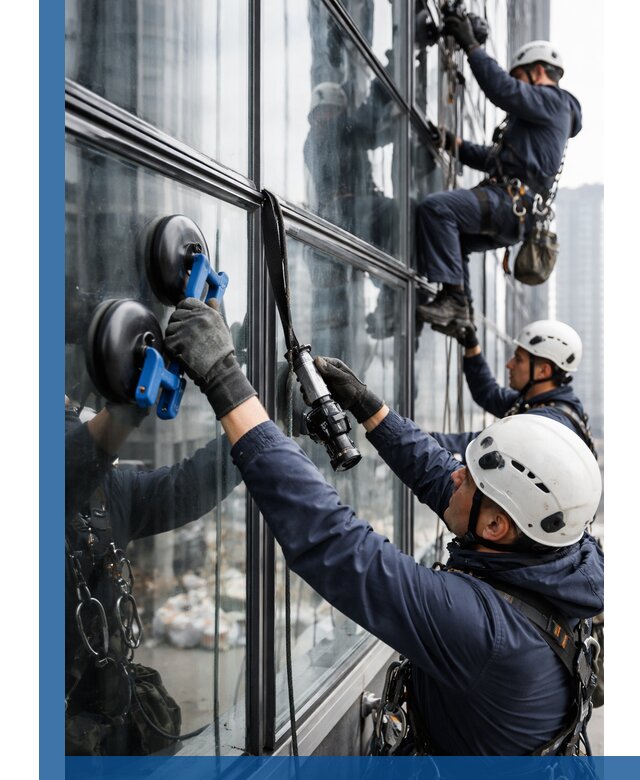 Радиусное остекление фасадов под ключ в Щекине с гарантиями