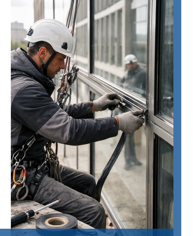 Ремонт витражных конструкций в Щекине от 3602 р. | ВЫСОТНИК-Екн