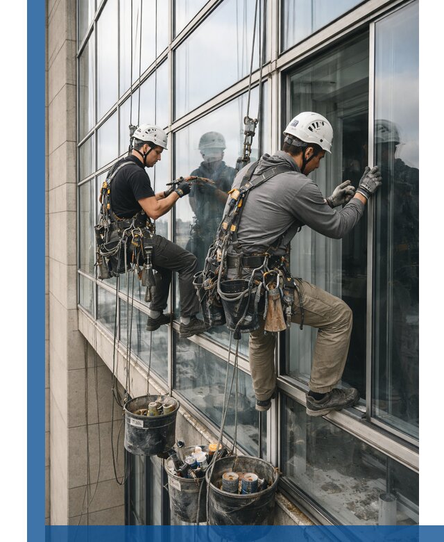 Ремонт витражных конструкций и фасадного остекления в Щекине