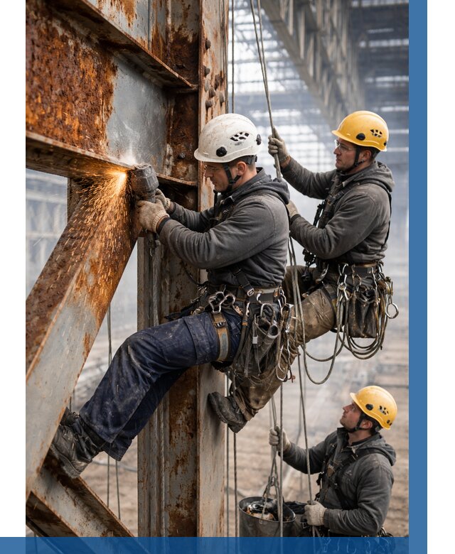 Зачистка металла от ржавчины в Щекине от 360 р. | ВЫСОТНИК-Екн