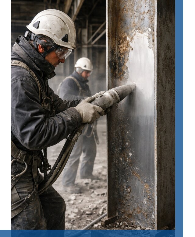 Удаление старой краски с металла в Щекине от 463 р. | ВЫСОТНИК-Екн