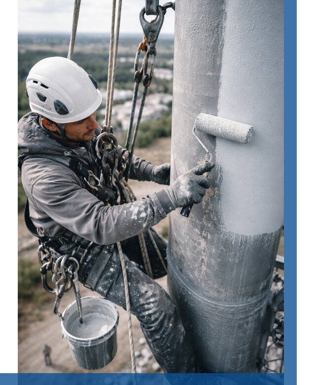 Покраска мачт связи под ключ в Щекине от 875 р. | ВЫСОТНИК-Екн