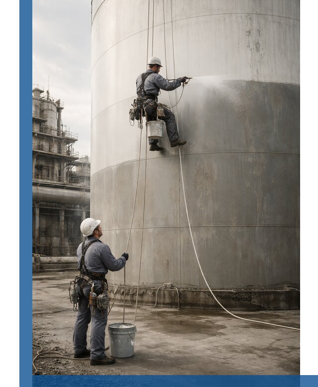 Покраска стальных резервуаров и емкостей в Щекине профессионально