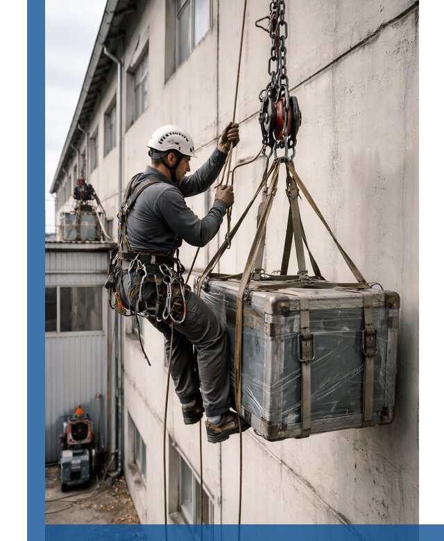 Подъем грузов на высоту в Щекине для промышленных объектов