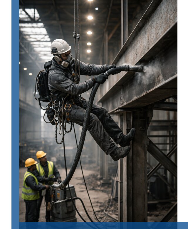 Обеспыливание конструкций в цехах промышленного производства в Щекине