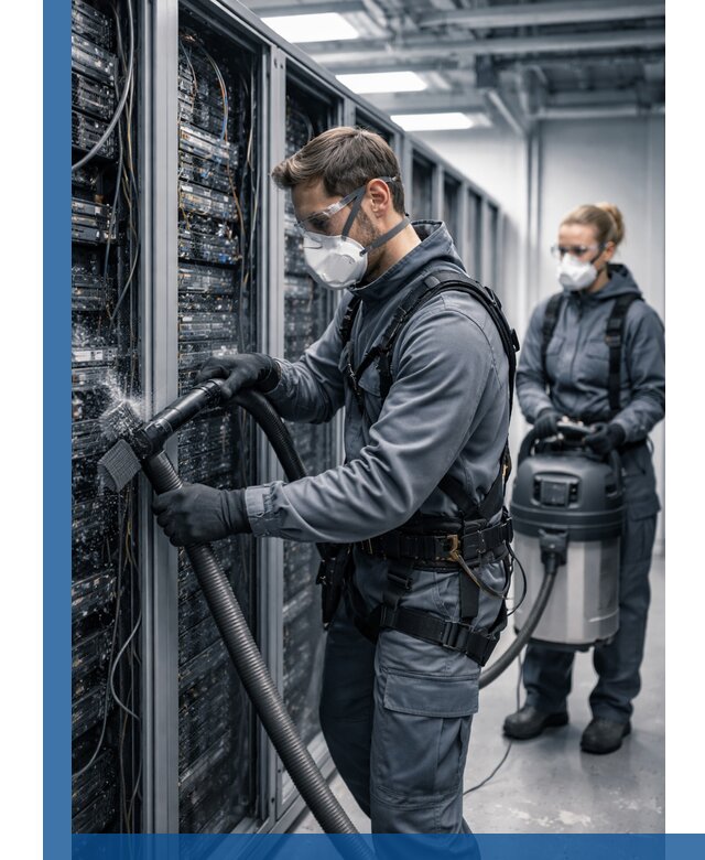 Обеспыливание серверной комнаты в Щекине, профессиональная очистка