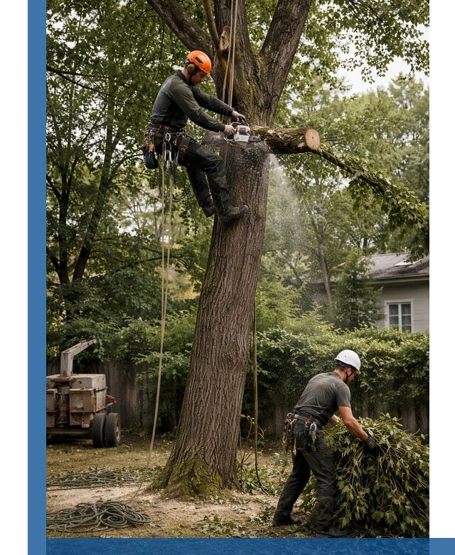Кронирование деревьев в Щекине, безопасная высотная обрезка