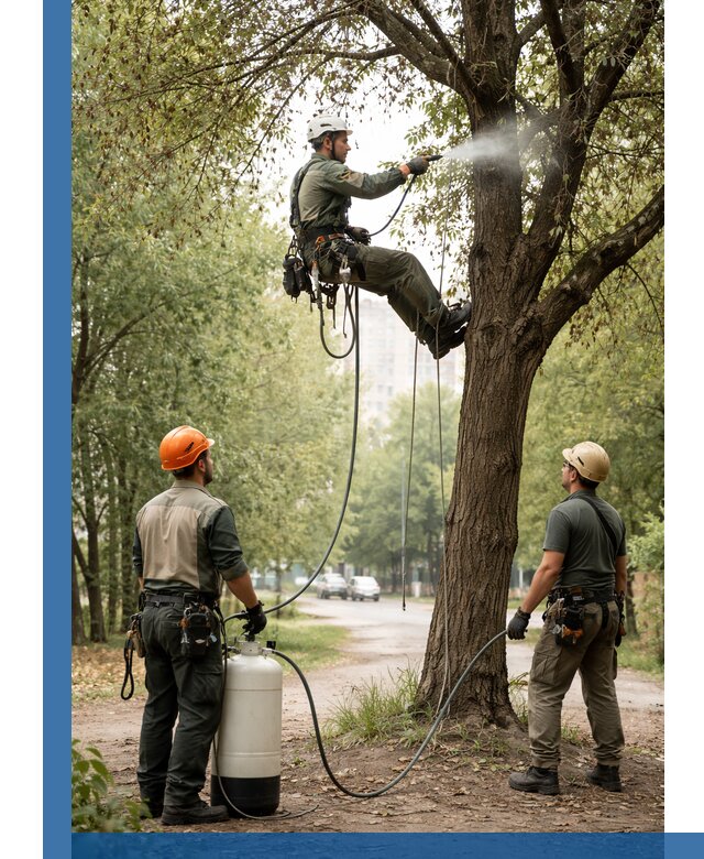 Обработка деревьев от вредителей в Щекине профессиональная защита