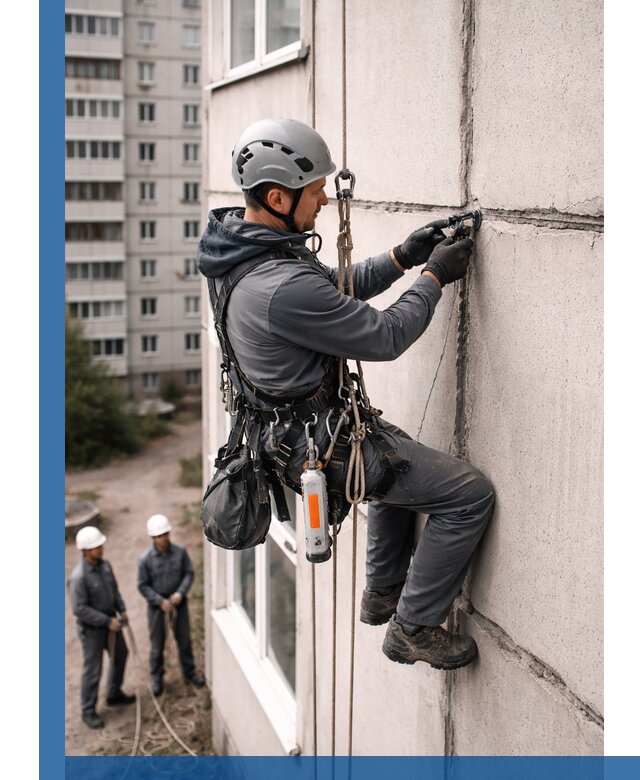 Обследование межпанельных швов и герметизация в Щекине